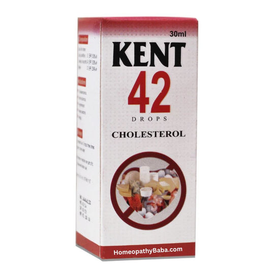 Kent 42 (Cholesterol) Drops for Heart Health Support | HomeopathyBaba.com