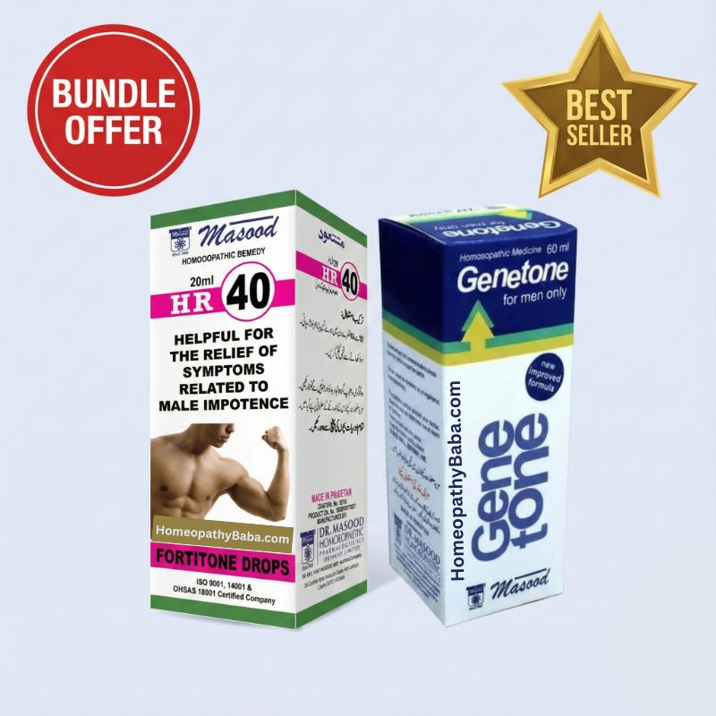 Dr Masood Genetone Oil & HR 40 Bundle