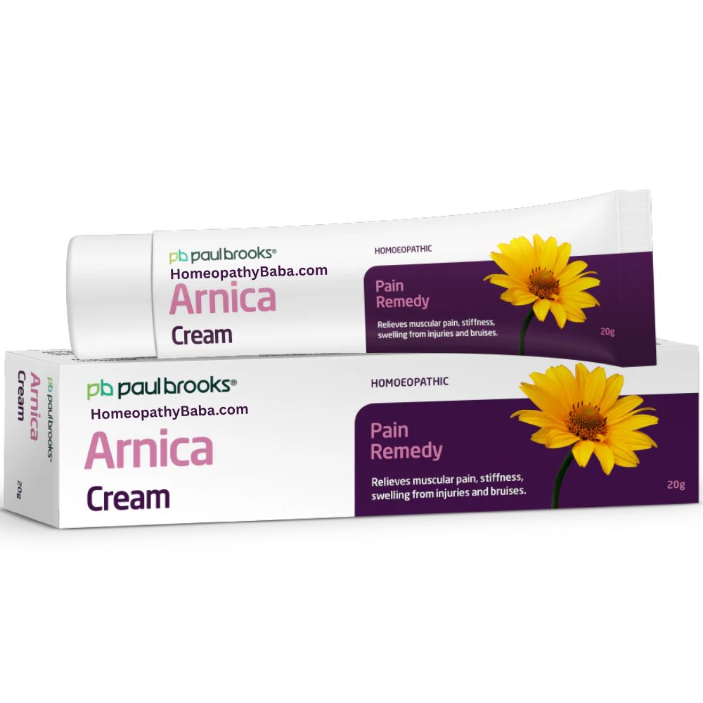 Paul Brooks Arnica Cream for pain, bruises, and muscle soreness | Homeopathy Baba