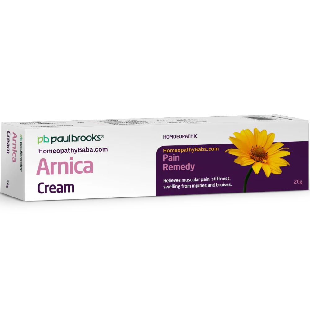 Paul Brooks Arnica Cream for pain, bruises, and muscle soreness | Homeopathy Baba