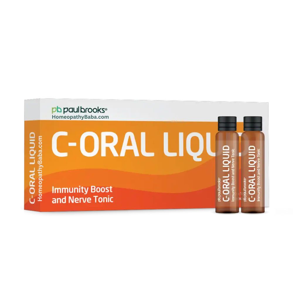 Paul Brooks C-Oral Liquid Ampule for Energy, Stress Relief, and Wellness | Homeopathy Baba