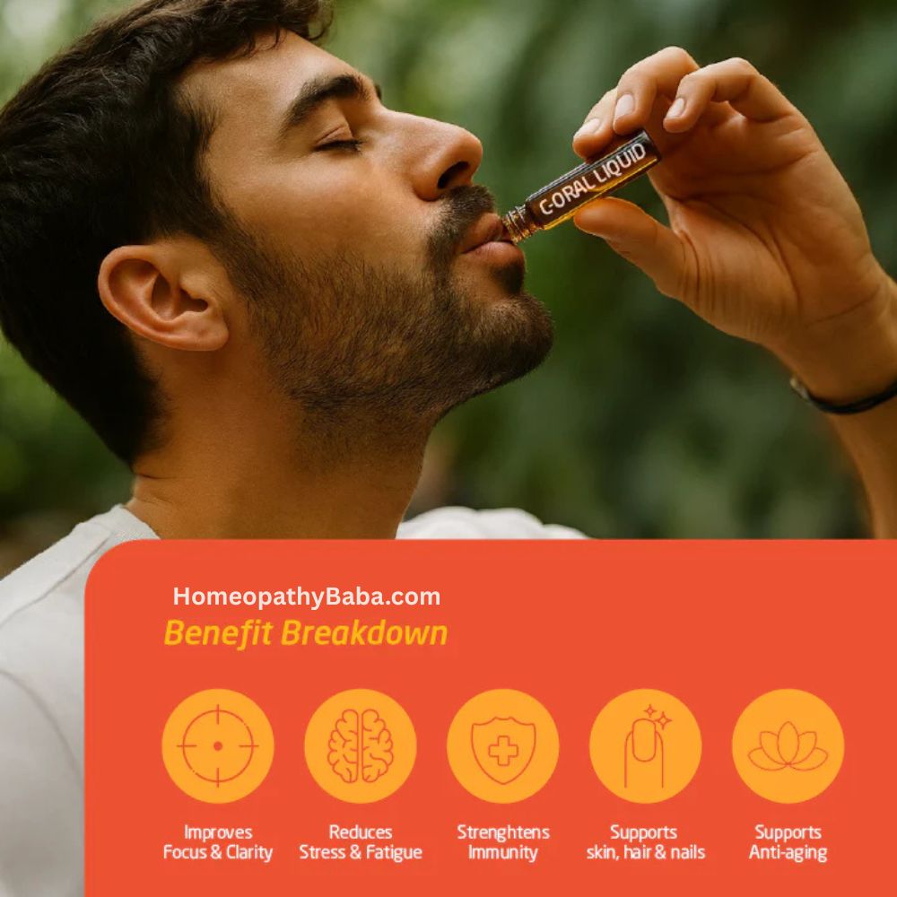 Paul Brooks C-Oral Liquid Ampule for Energy, Stress Relief, and Wellness | Homeopathy Baba