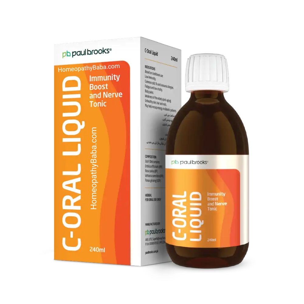 Paul Brooks C-Oral Liquid for Immunity & Nerve Health | HomeopathyBaba.com