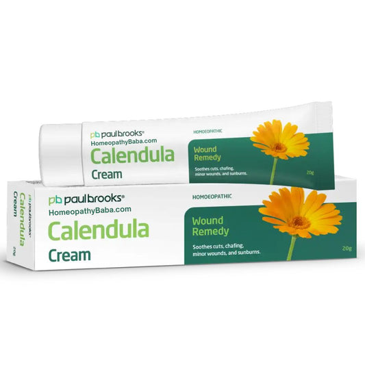 Paul Brooks Calendula Cream for healing skin eruptions, wounds, and burns | HomeopathyBaba.com