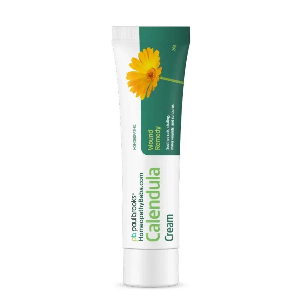 Paul Brooks Calendula Cream for healing skin eruptions, wounds, and burns | HomeopathyBaba.com
