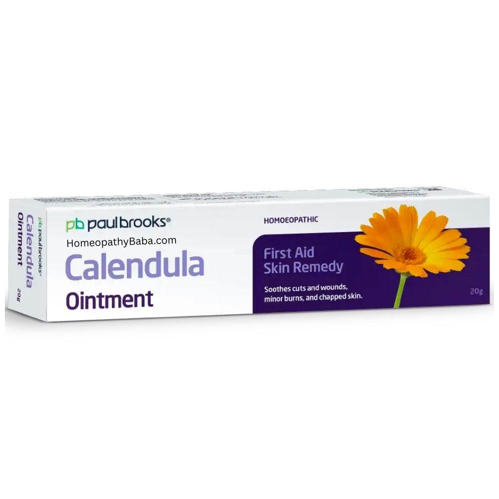 Paul Brooks Calendula Ointment for healing cuts, blisters, and burns | HomeopathyBaba.com
