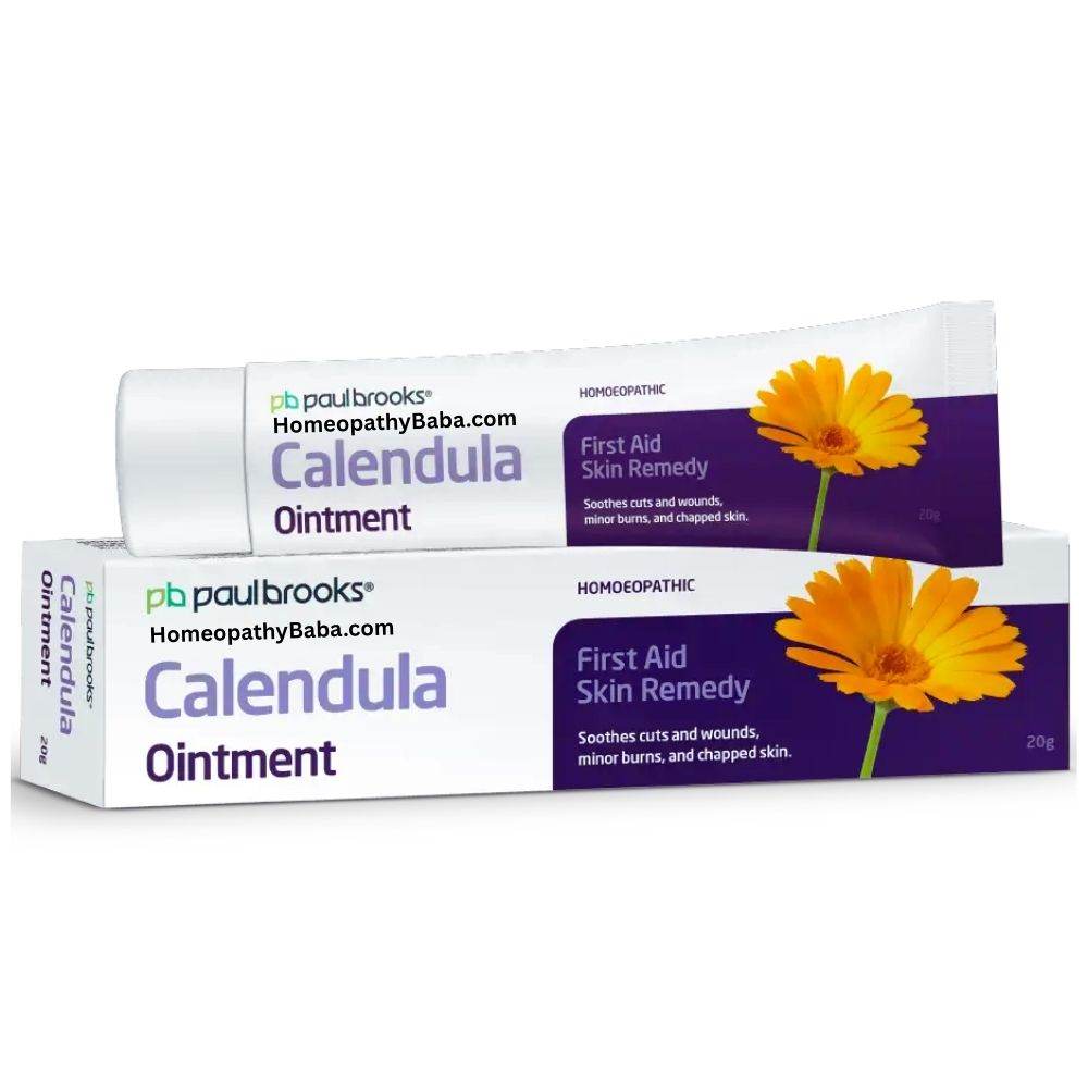 Paul Brooks Calendula Ointment for healing cuts, blisters, and burns | HomeopathyBaba.com