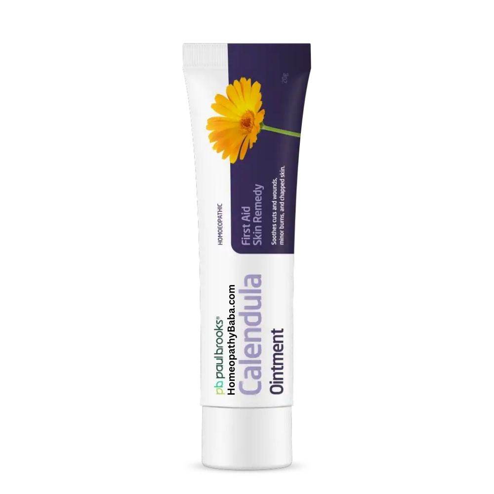 Paul Brooks Calendula Ointment for healing cuts, blisters, and burns | HomeopathyBaba.com