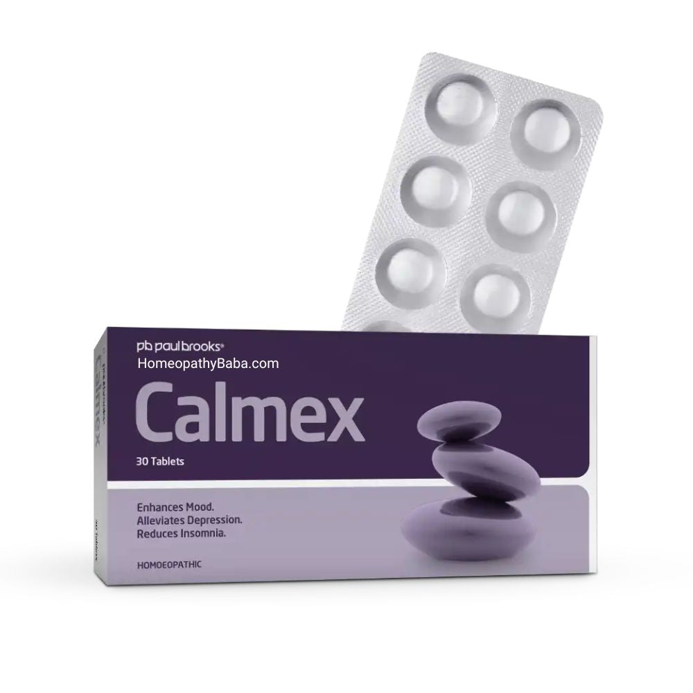 Paul Brooks Calmex Tablets for Stress, Anxiety & Sleep Support | HomeopathyBaba.com