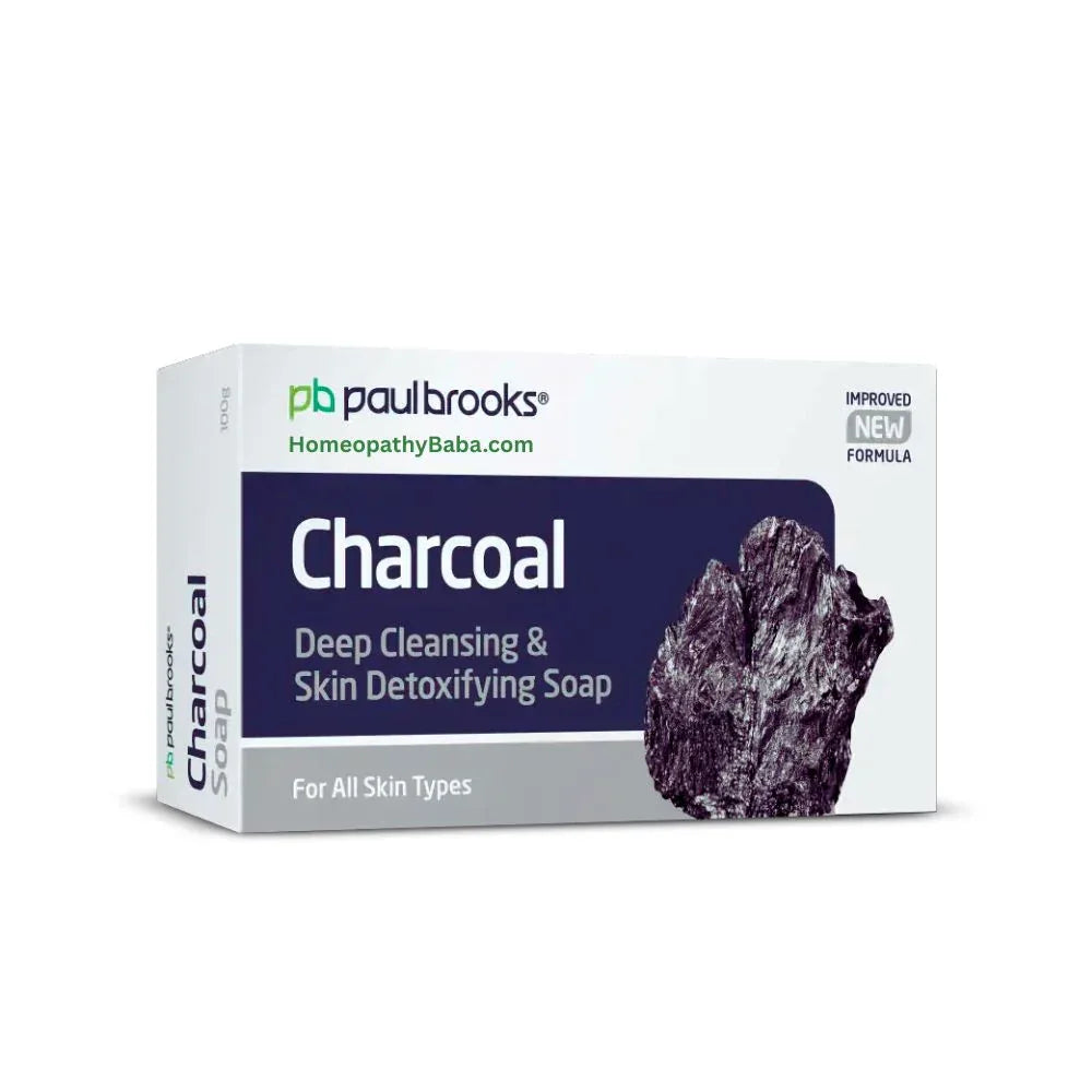 Paul Brooks Charcoal Soap for Deep Cleansing and Skin Purification | Homeopathy Baba