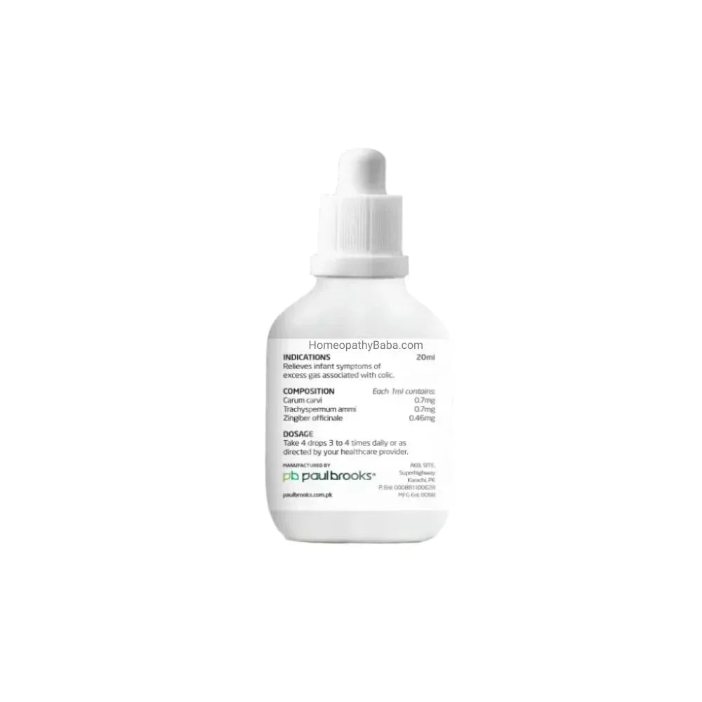 Paul Brooks Colic Drops for Baby Gas & Colic Relief | HomeopathyBaba.com