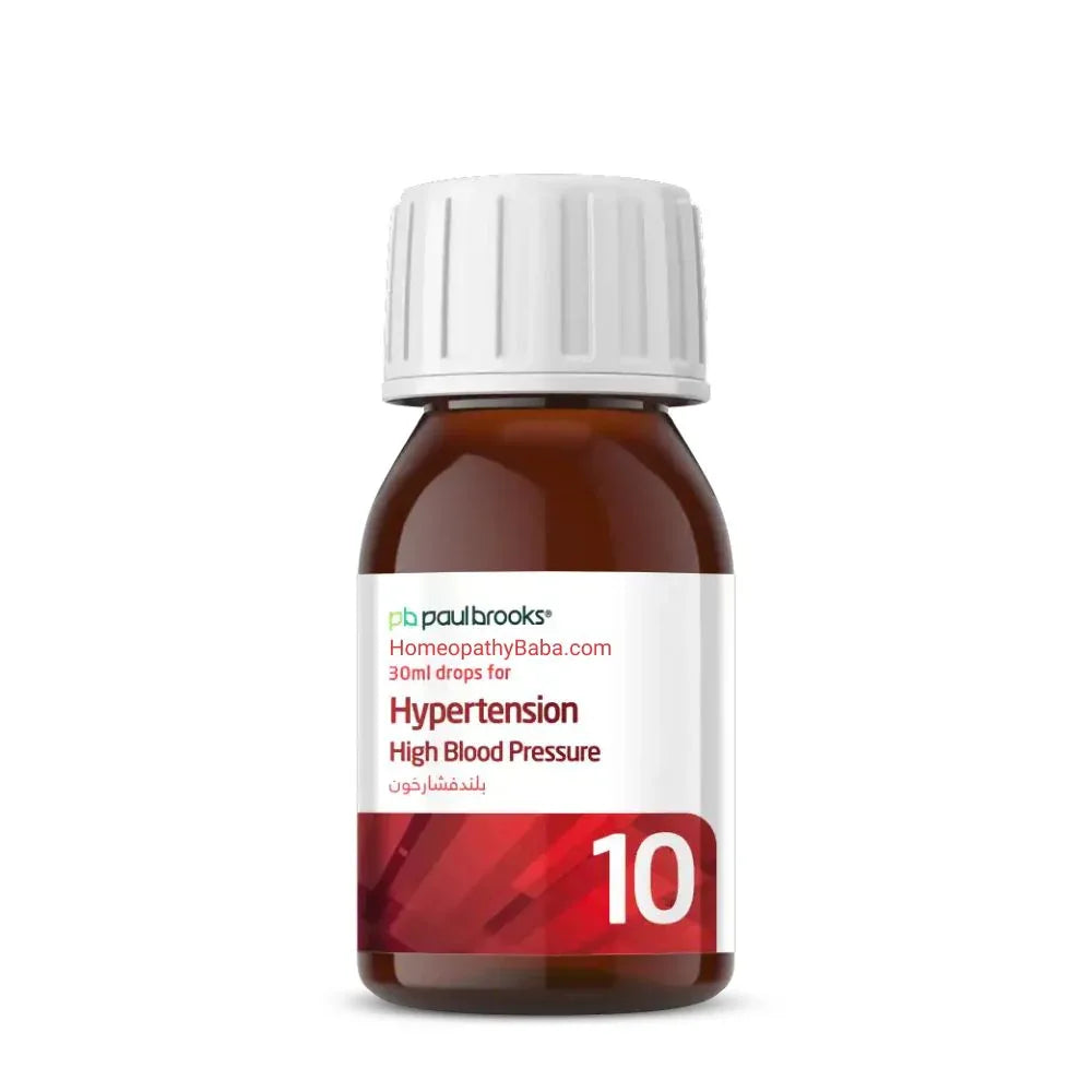 Paul Brooks Combination No 10 for High Blood Pressure Support | HomeopathyBaba.com
