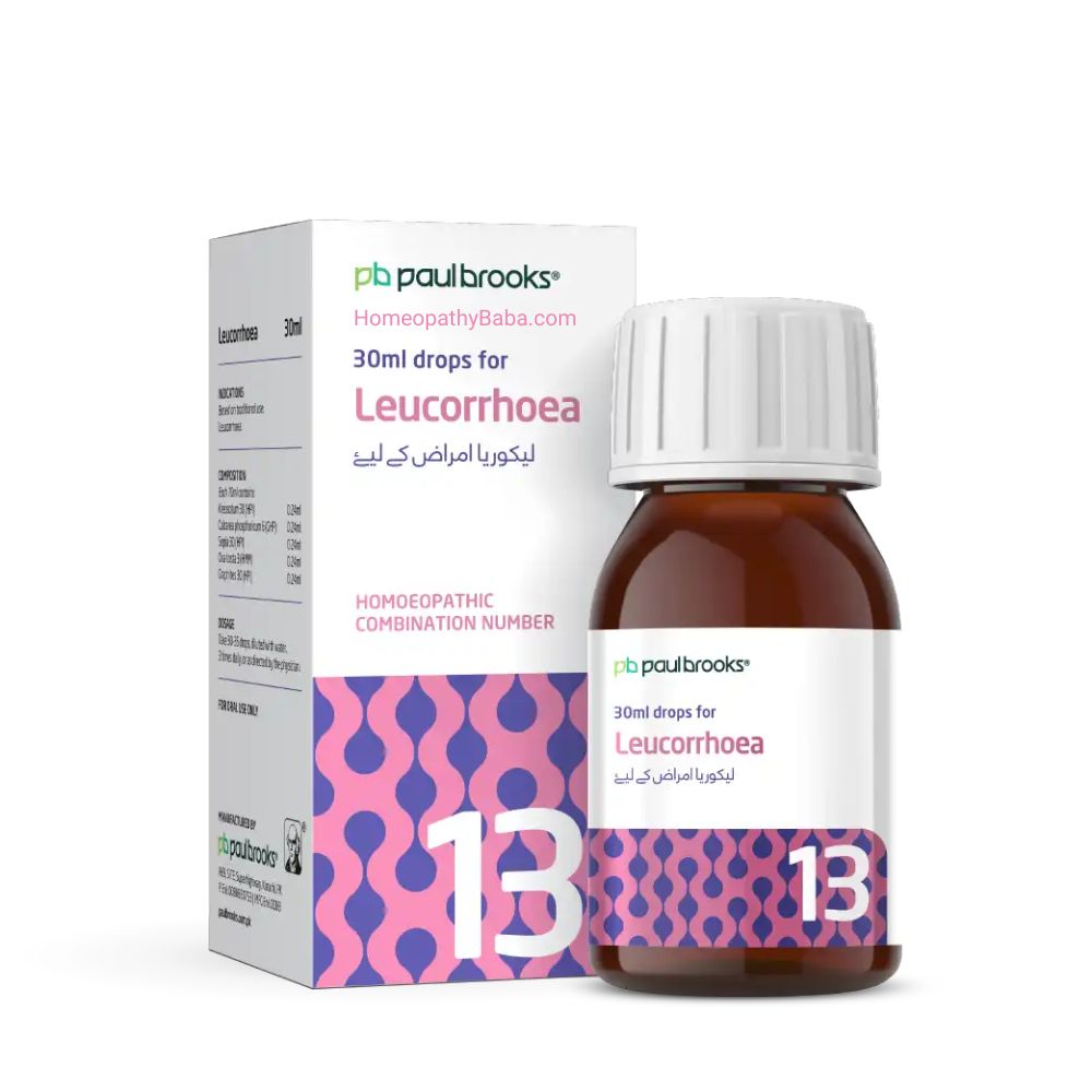 Paul Brooks Combination No 13 for Leucorrhoea Support | HomeopathyBaba.com