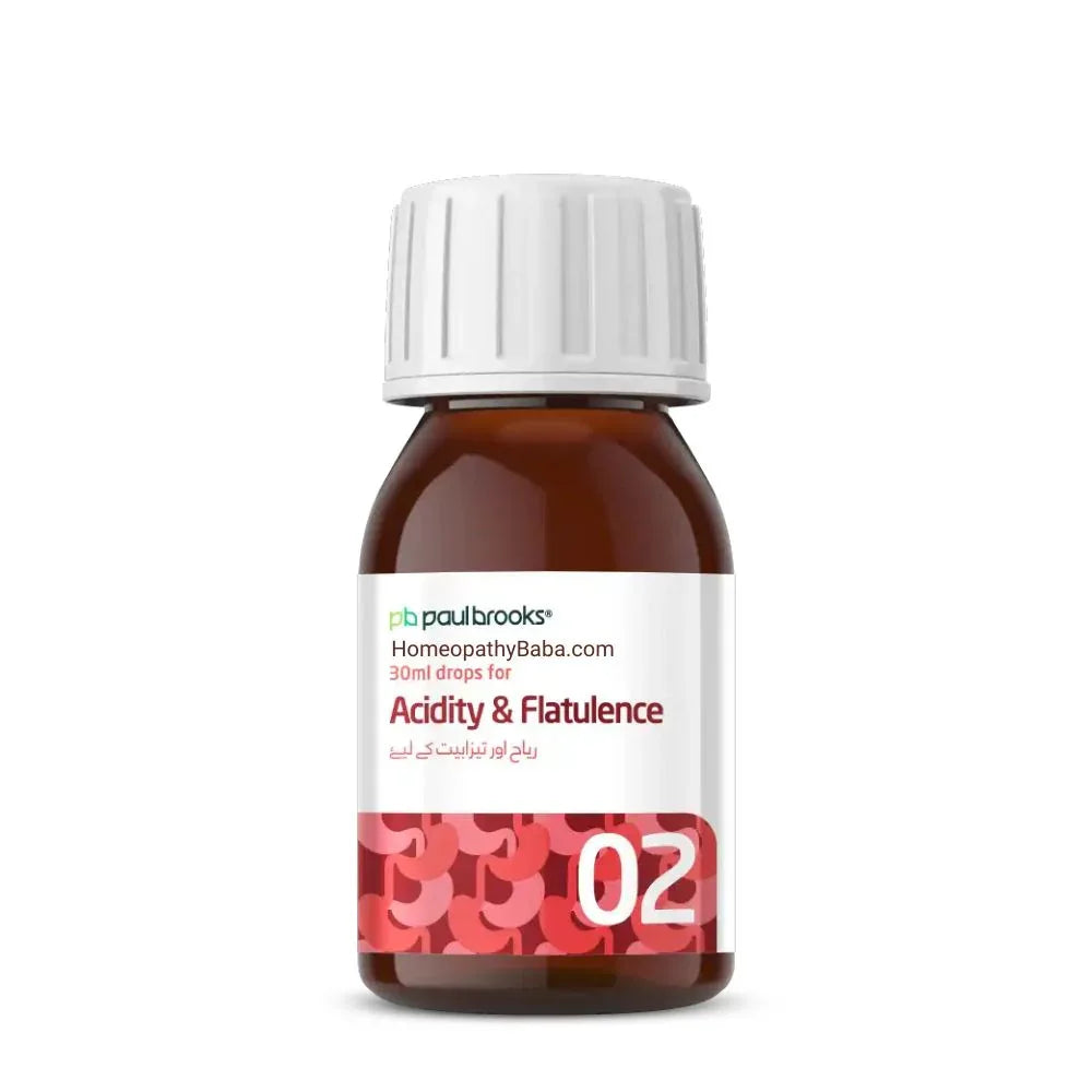 Paul Brooks Combination No 2 for Acidity & Gas Support | HomeopathyBaba.com