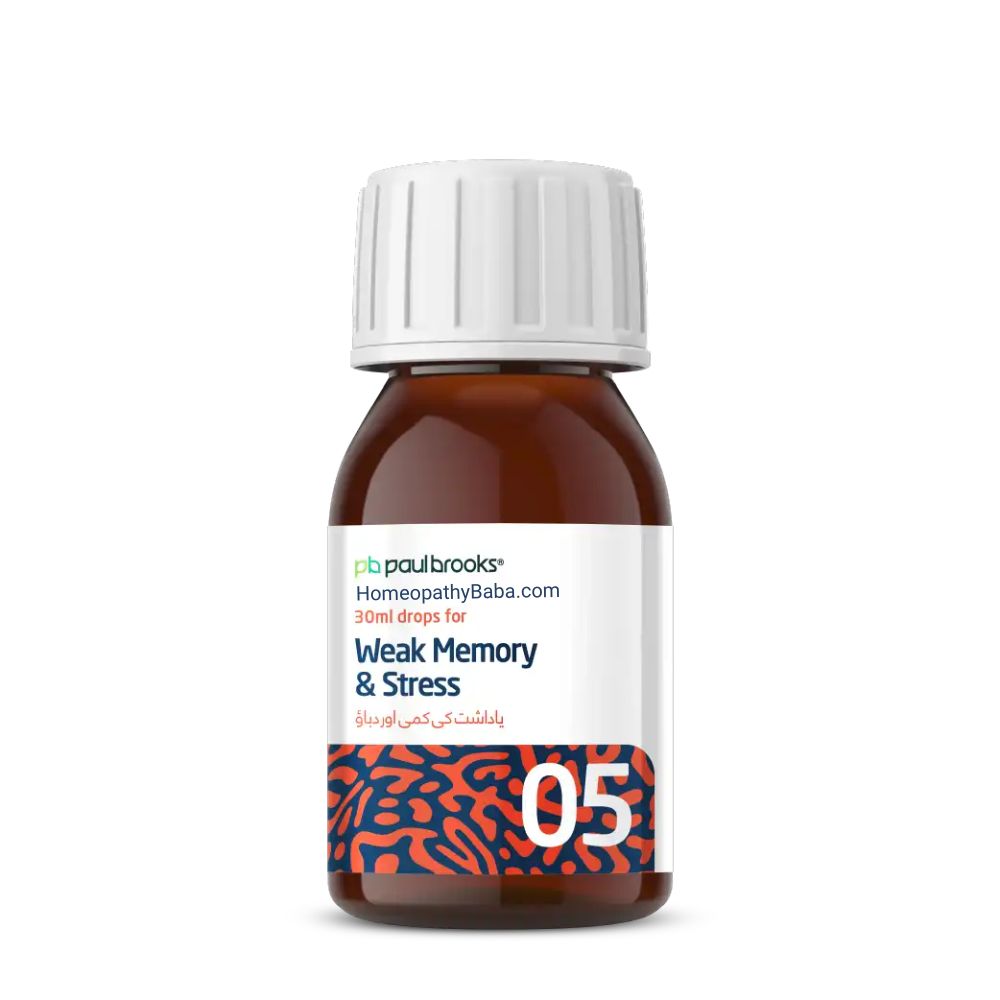 Paul Brooks Combination No 5 for Weak Memory & Stress | HomeopathyBaba.com