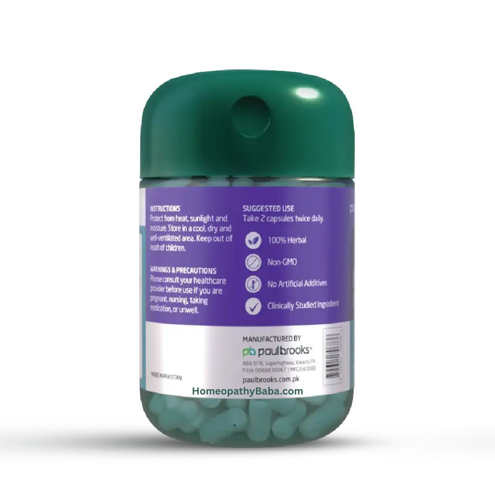 Paul Brooks Depwort Just Chill Capsules for Mood Support and Emotional Well-being | Homeopathy Baba