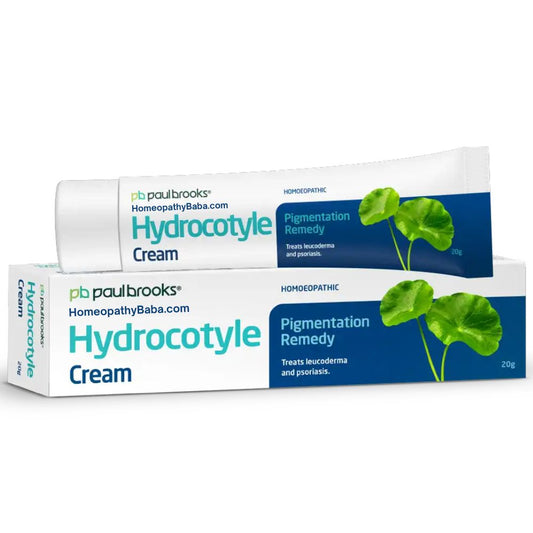 Paul Brooks Hydrocotyle Cream for restorative relief from pigmentation and psoriasis | HomeopathyBaba.com