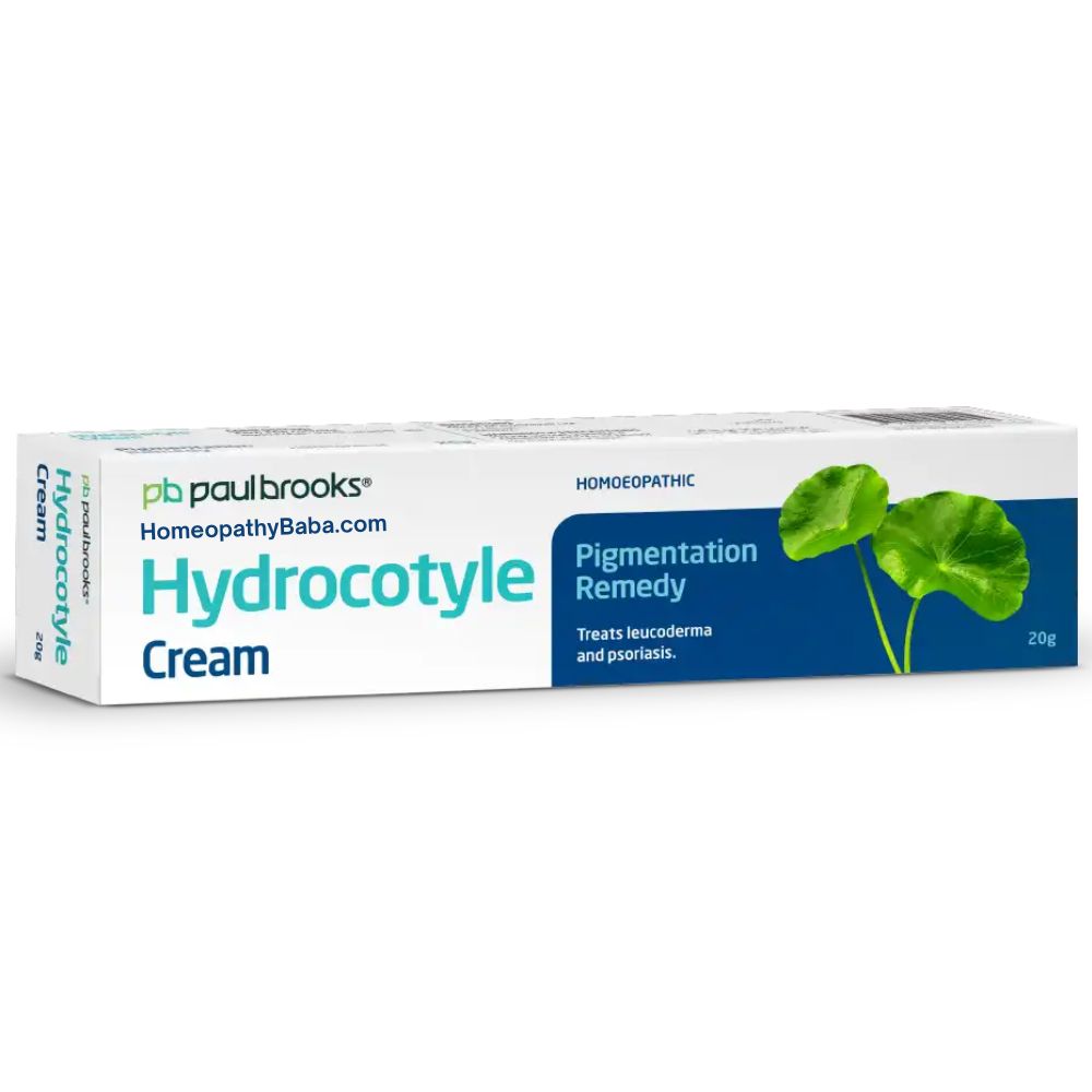 Paul Brooks Hydrocotyle Cream for restorative relief from pigmentation and psoriasis | HomeopathyBaba.com