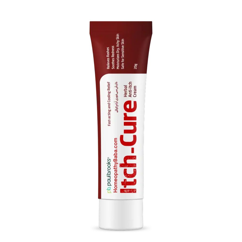 Paul Brooks Itch-Cure Cream for rapid relief from itching, eczema, and rashes | HomeopathyBaba.com