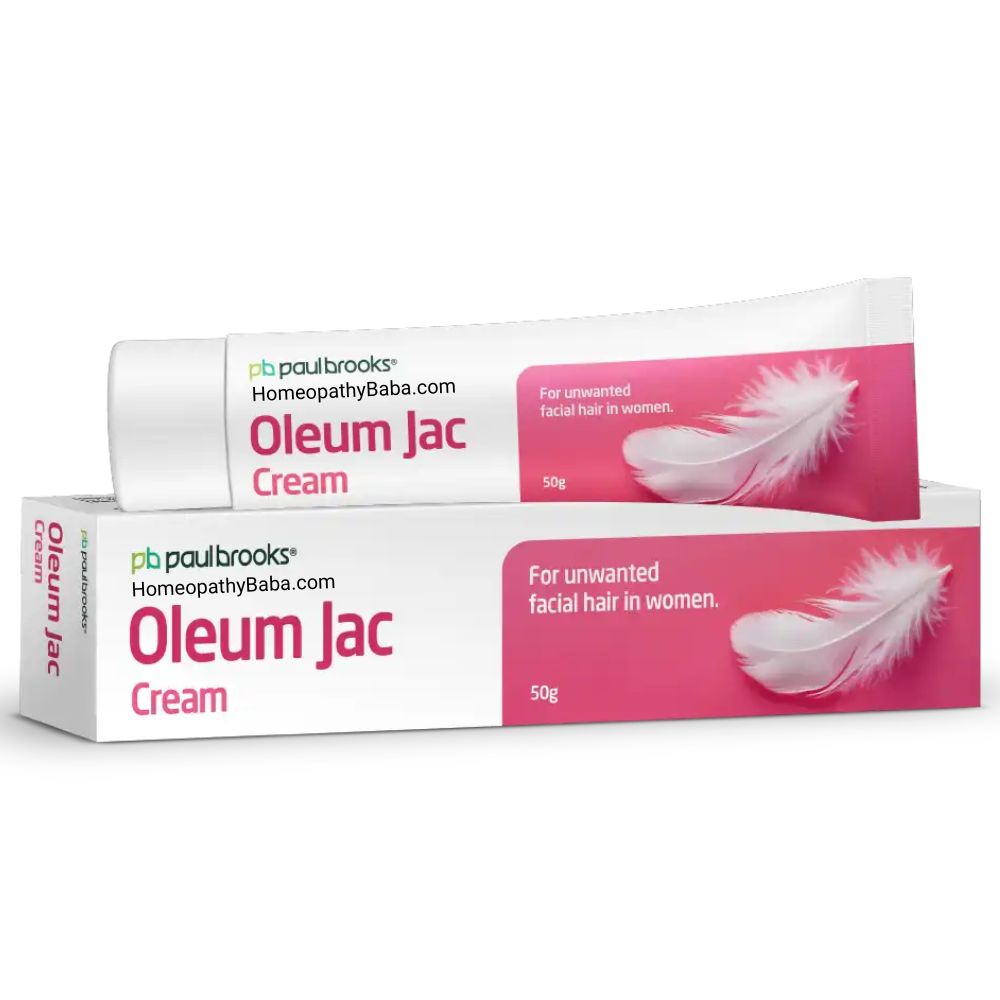 Paul Brooks Oleum Jac Cream for Unwanted Hair Support | HomeopathyBaba.com