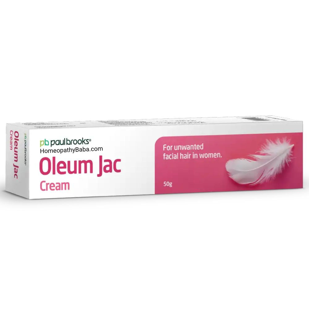 Paul Brooks Oleum Jac Cream for Unwanted Hair Support | HomeopathyBaba.com