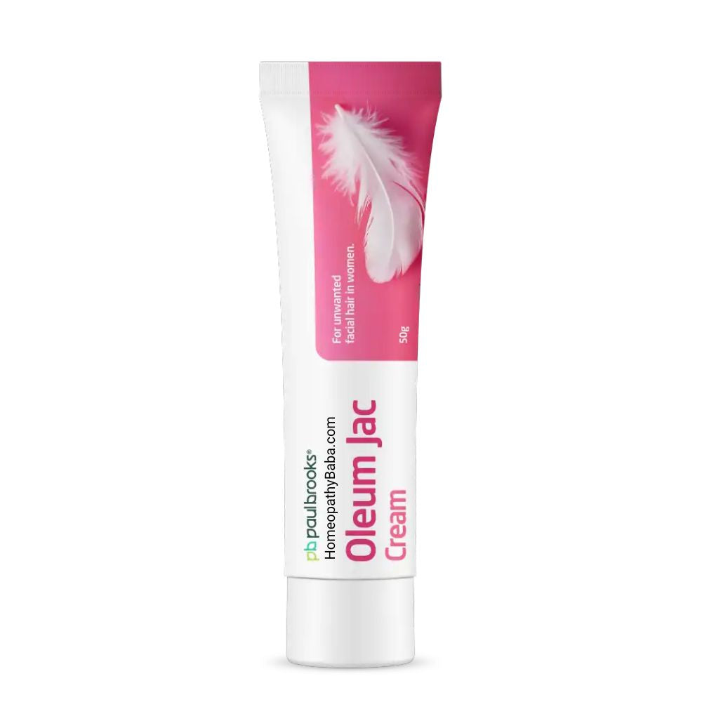 Paul Brooks Oleum Jac Cream for Unwanted Hair Support | HomeopathyBaba.com