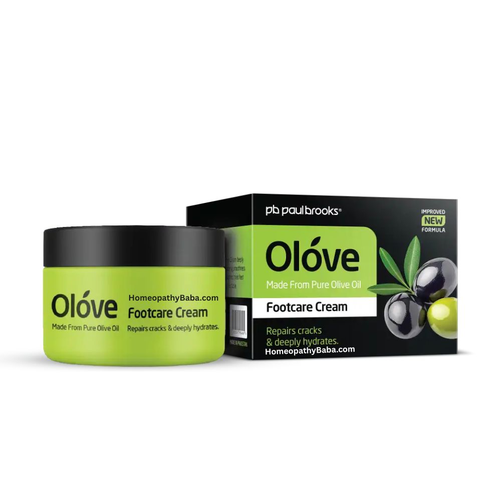 Paul Brooks Olove Foot Care Cream for cracked heels and diabetic foot care | Homeopathy Baba