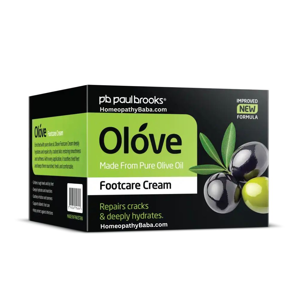 Paul Brooks Olove Foot Care Cream for cracked heels and diabetic foot care | Homeopathy Baba
