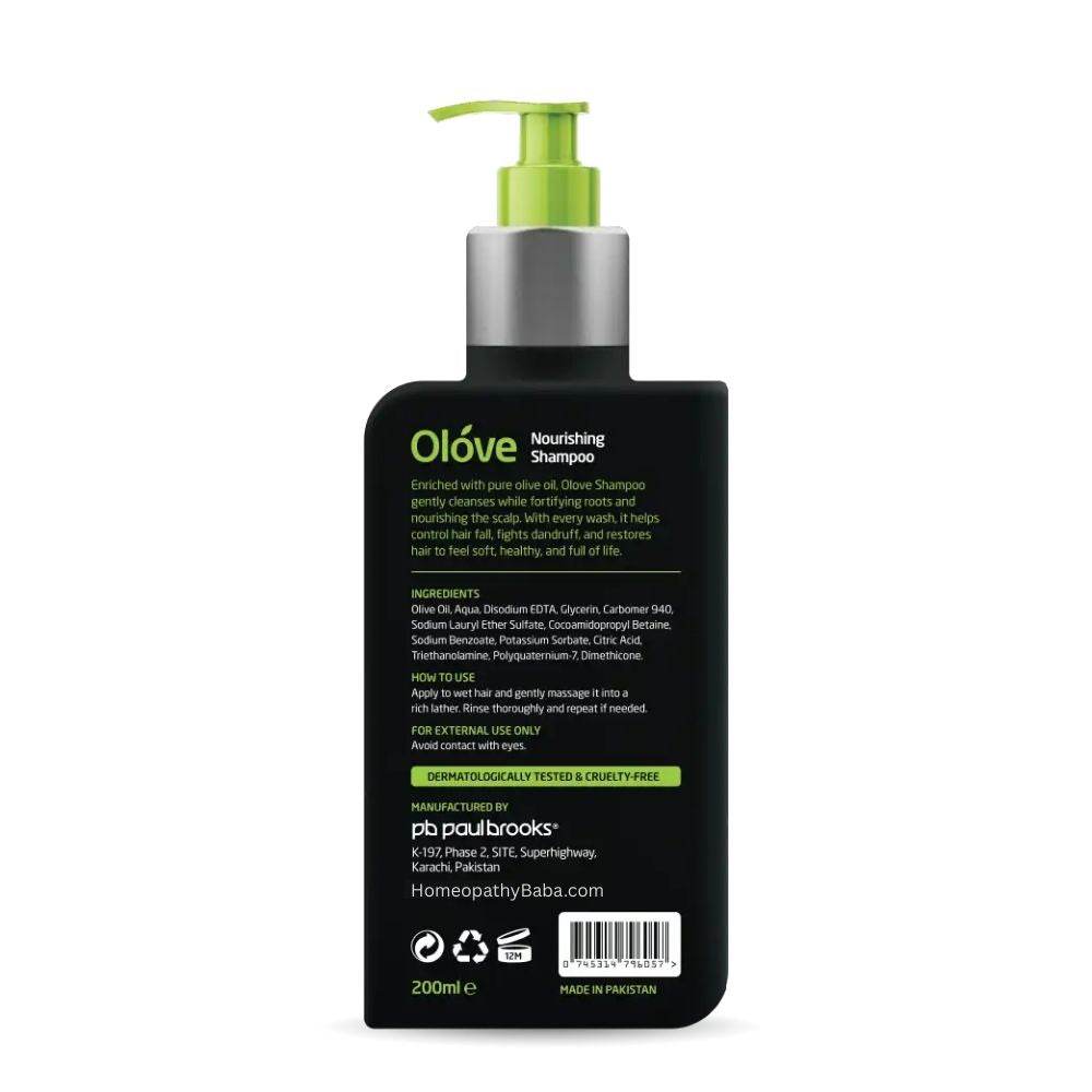 Paul Brooks Olove Nourishing Shampoo for hair fall and dandruff control | Homeopathy Baba