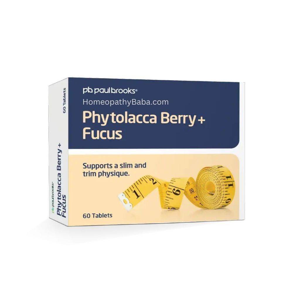 Paul Brooks Phytolacca Berry Fucus Tablets for weight management support | HomeopathyBaba.com