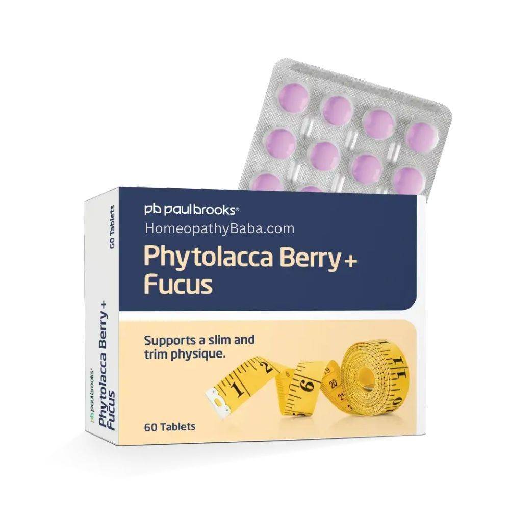 Paul Brooks Phytolacca Berry Fucus Tablets for weight management support | HomeopathyBaba.com