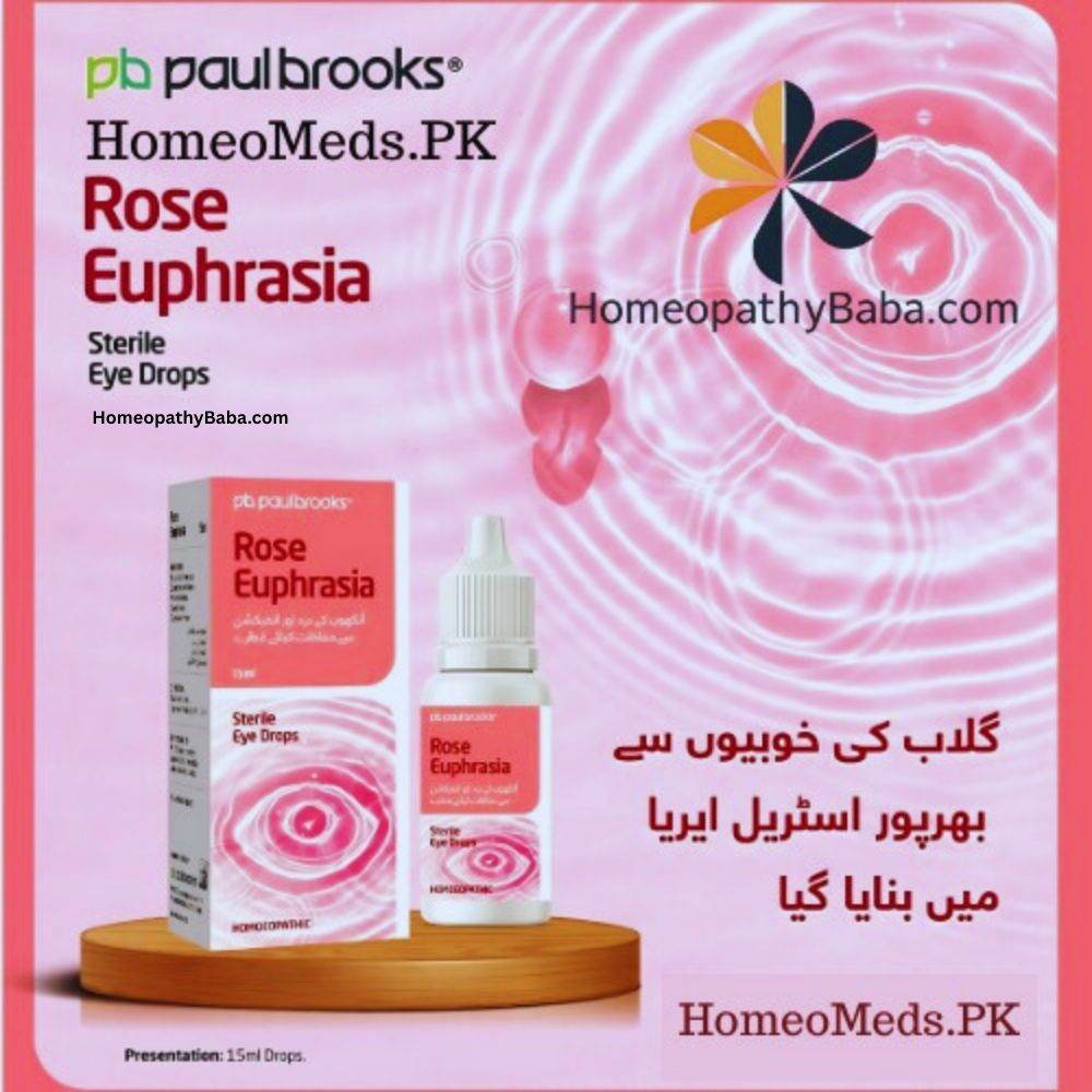 Paul Brooks Rose Euphrasia Drops for dry and irritated eyes | HomeopathyBaba.com