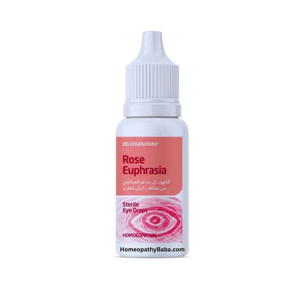 Paul Brooks Rose Euphrasia Drops for dry and irritated eyes | HomeopathyBaba.com