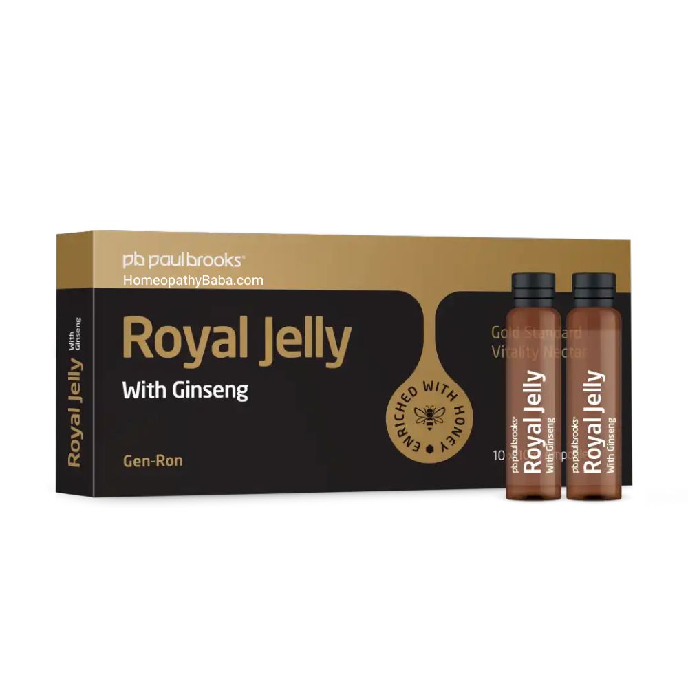 Paul Brooks Royal Jelly With Ginseng for Vitality & Immunity Ampoule | HomeopathyBaba.com