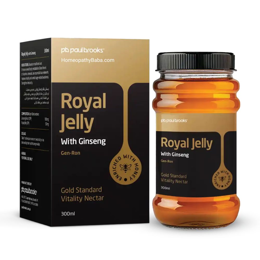 Paul Brooks Royal Jelly With Ginseng for Vitality & Immunity | HomeopathyBaba.com