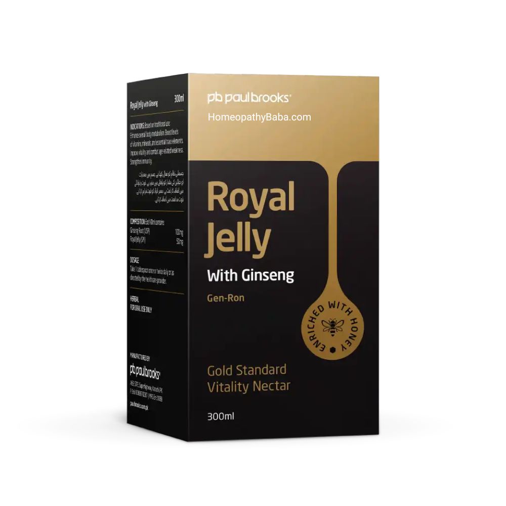 Paul Brooks Royal Jelly With Ginseng for Vitality & Immunity | HomeopathyBaba.com