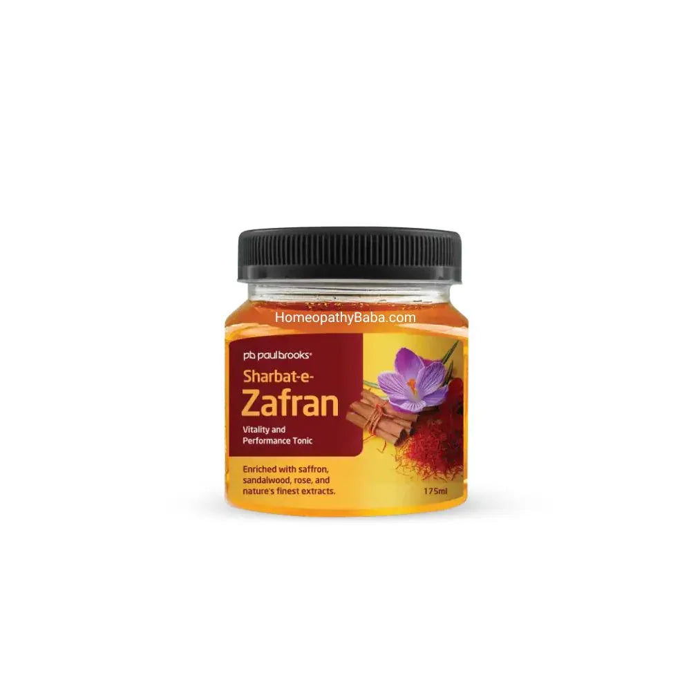 Paul Brooks Sharbat-e-Zafran 175ml | Vitality & Strength Tonic