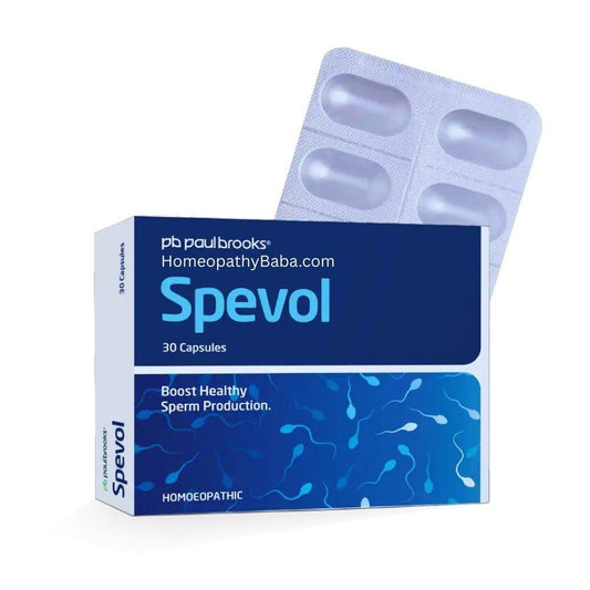 Paul Brooks Spevol Capsules for Sperm Health & Fertility Support | HomeopathyBaba.com