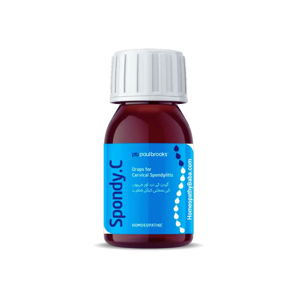 Paul Brooks Spondy C Drops for Cervical Spondylitis & Neck Pain | HomeopathyBaba.com