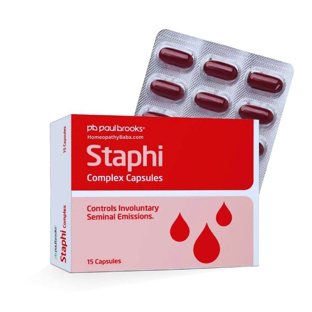 Paul Brooks Staphi Complex Capsules - HomeopathyBaba.Com