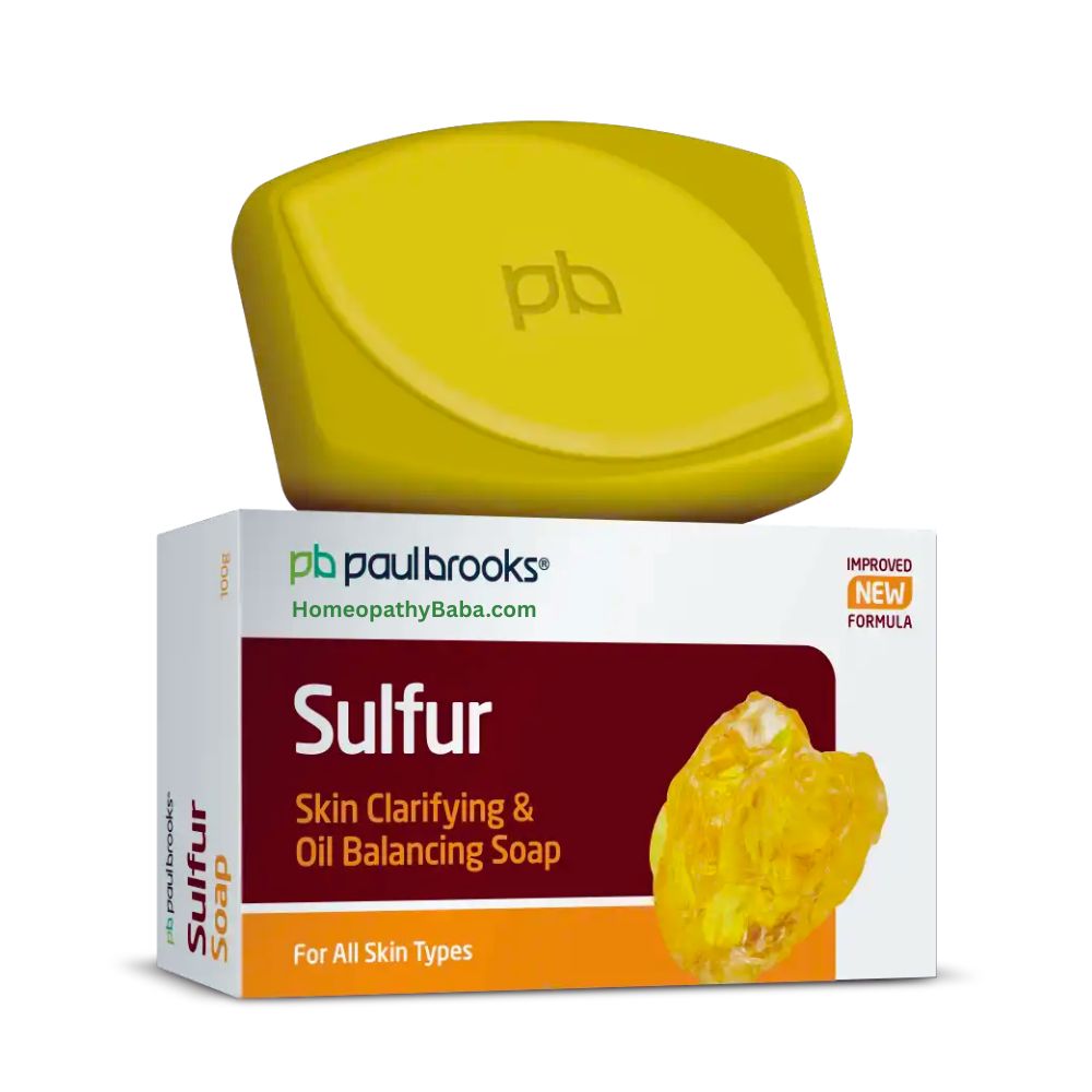Paul Brooks Sulfur Soap for Oil Balancing and Skin Clarifying | Homeopathy Baba