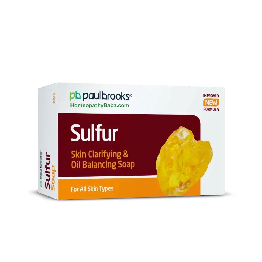 Paul Brooks Sulfur Soap for Oil Balancing and Skin Clarifying | Homeopathy Baba