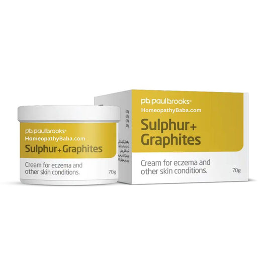 Paul Brooks Sulphur + Graphites Cream for eczema and other skin ailments | HomeopathyBaba.com