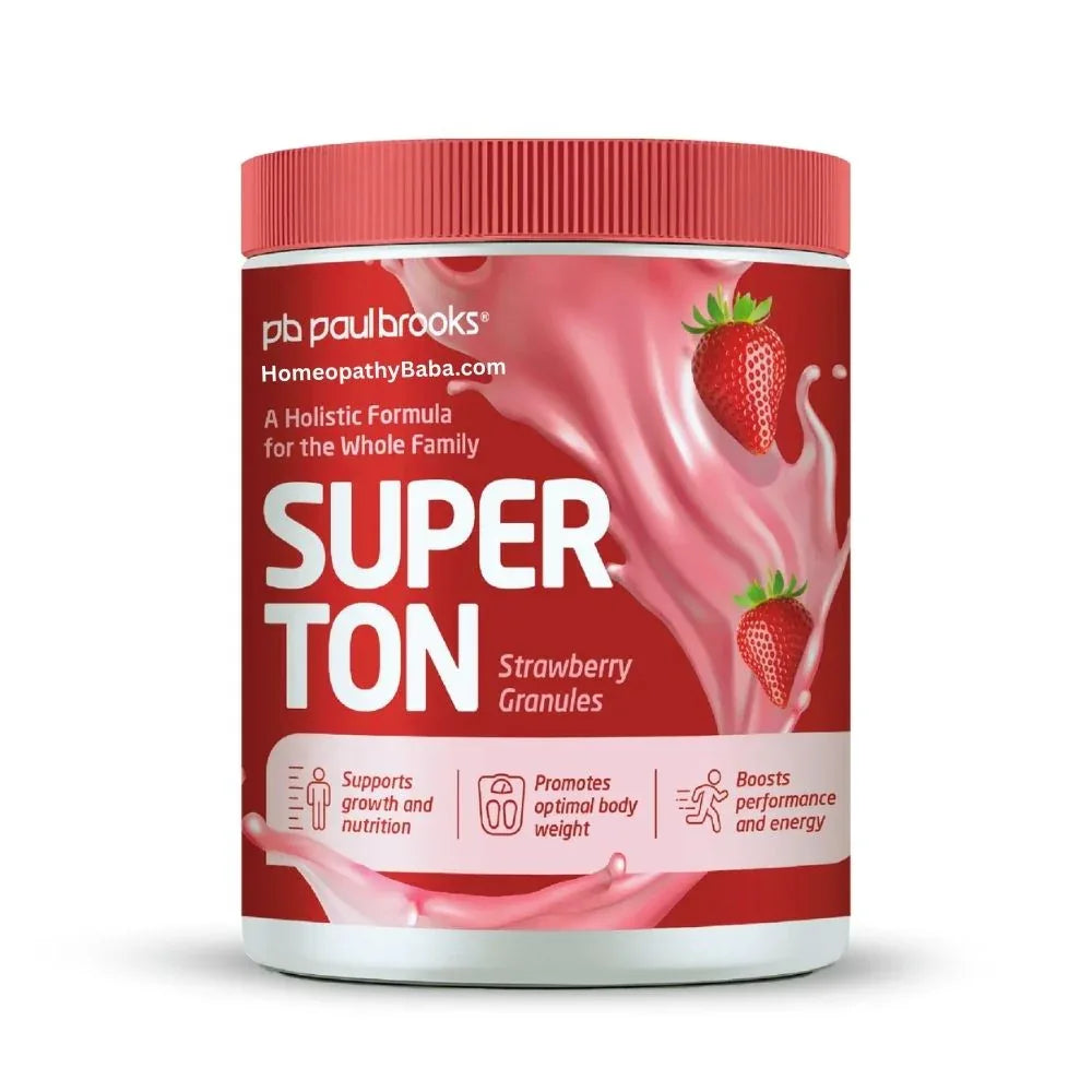 Paul Brooks Superton Strawberry Granules health tonic for family growth and energy | Homeopathy Baba