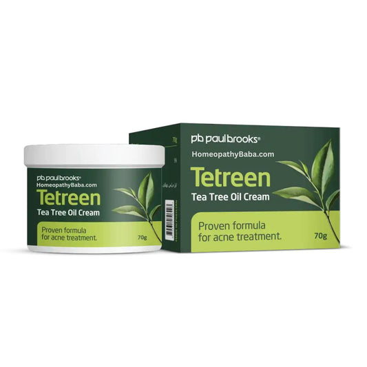 Paul Brooks Tetreen Cream with Tea Tree Oil for acne and skin relief | HomeopathyBaba.com