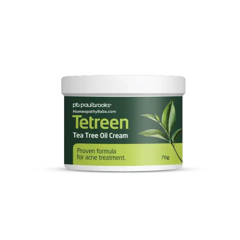 Paul Brooks Tetreen Cream with Tea Tree Oil for acne and skin relief | HomeopathyBaba.com