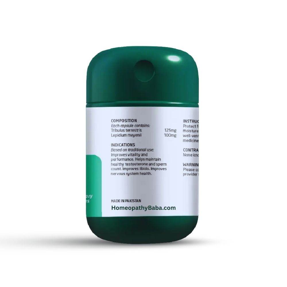 Paul Brooks Tru Maca Capsules for Vitality & Testosterone Support | HomeopathyBaba.com