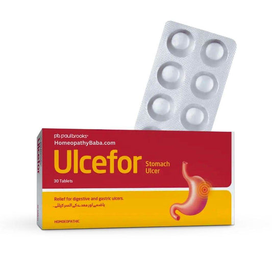 Paul Brooks Ulcefor Tablets for Gastric Ulcer & Stomach Pain | HomeopathyBaba.com