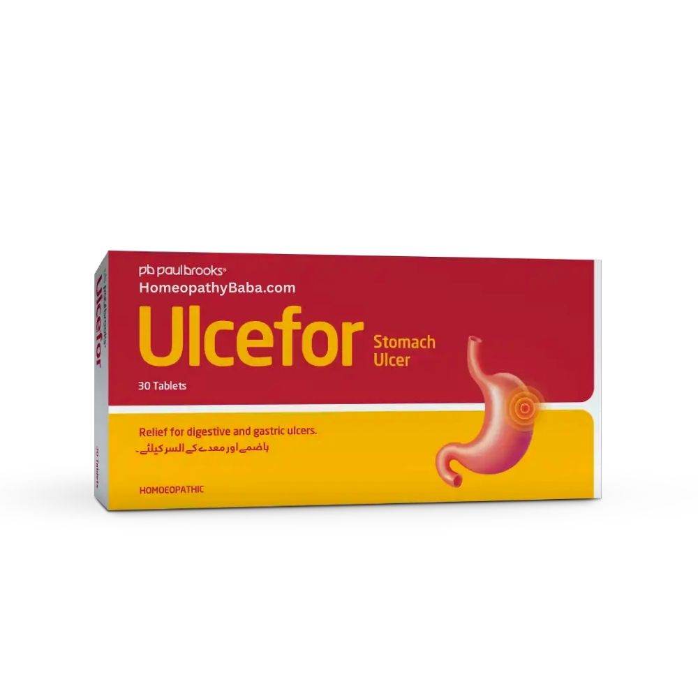 Paul Brooks Ulcefor Tablets for Gastric Ulcer & Stomach Pain | HomeopathyBaba.com