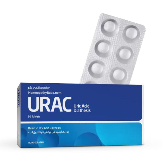 Paul Brooks Urac Tablets for uric acid relief and joint pain | HomeopathyBaba.com